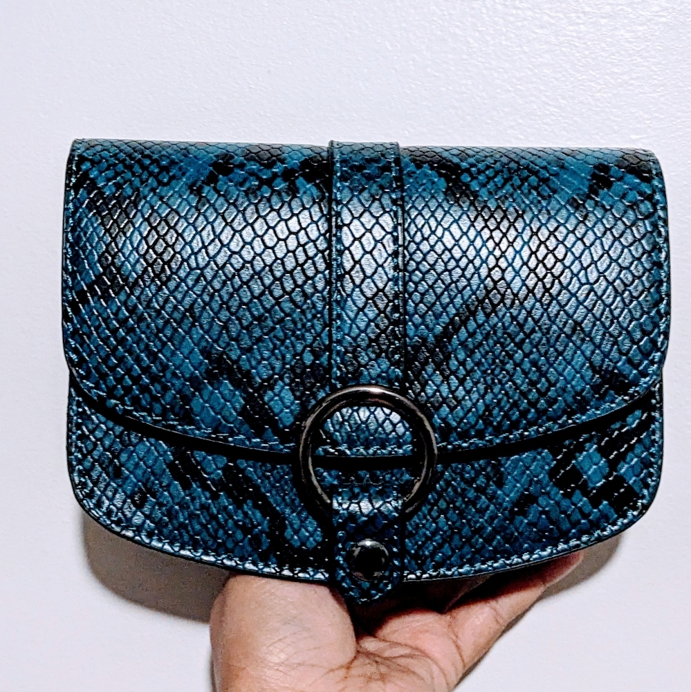 3for30!!! Call it spring NARALING blue snakeskin crossbody
